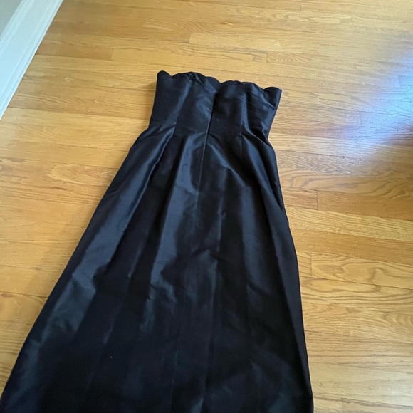 NYC DESIGNER STRAPLESS TAFFETA COCKTAIL DRESS - Picture 6 of 14